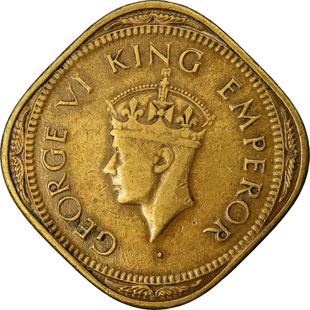 India - British | 2 Annas Coin | King George VI | Km:543 | 1945
