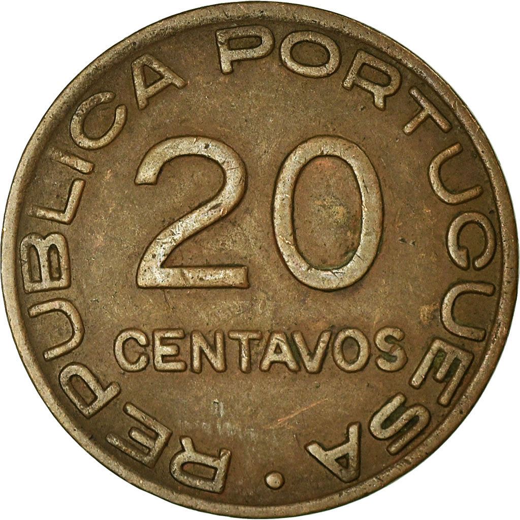 Mozambique | 20 Centavos Coin | Bundle of Arrows | KM:71 | 1941