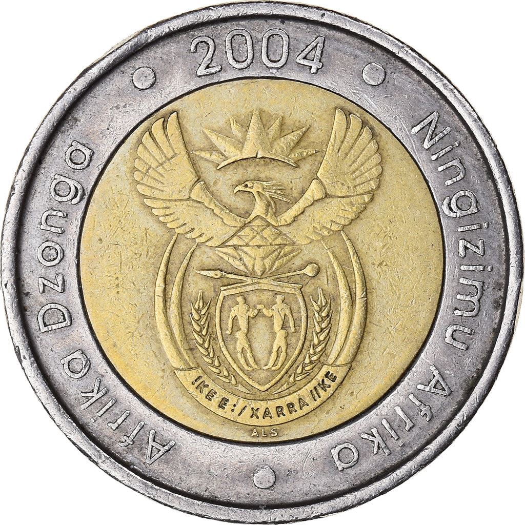 South Africa | 5 Rand Coin | Animals | Wildebeest | Gnu | Km:281 | 2004 - 2016