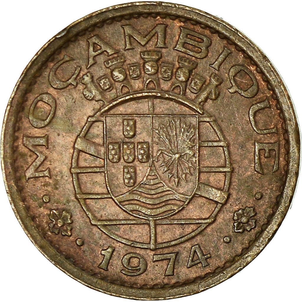 Mozambique | 20 Centavos Coin | Bundle of Arrows | Km:88 | 1973 - 1974