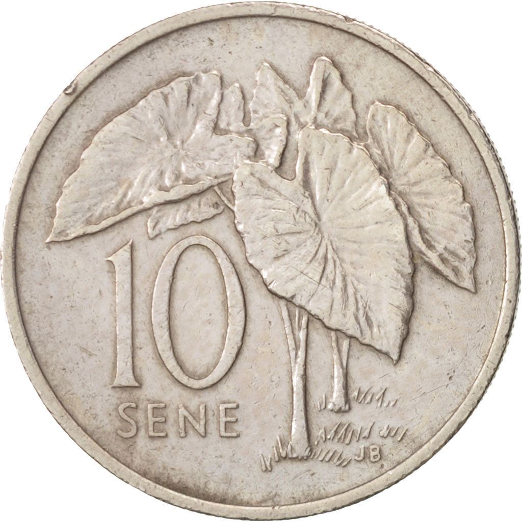 Samoa | 10 Sene Coin | Malietoa Tanumafili II | Taro Plant | Km:15 | 1974 - 2000