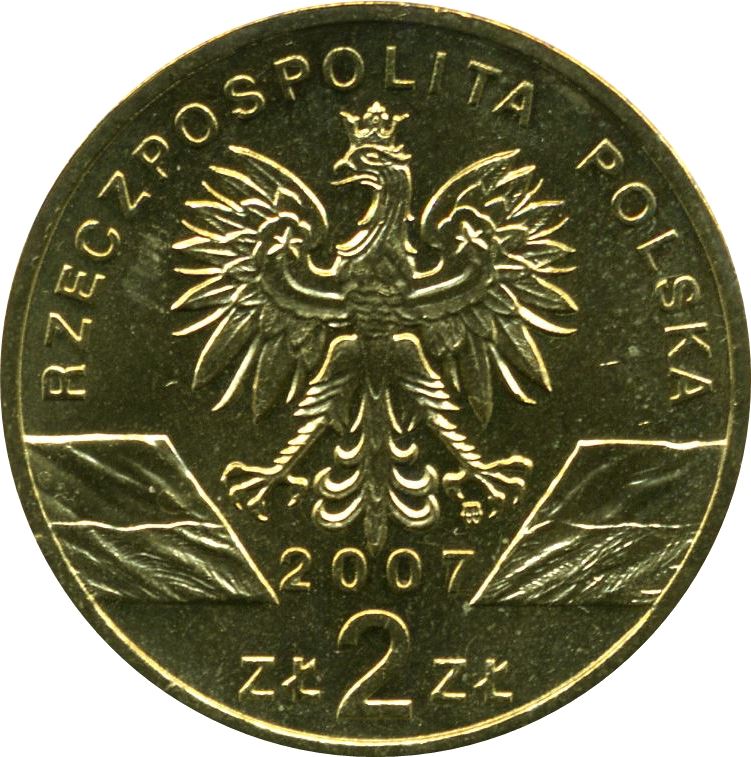 Poland | 2 Z?ote | Halichoerus grypus | Grey Seal | Eagle | KM578 | 2007