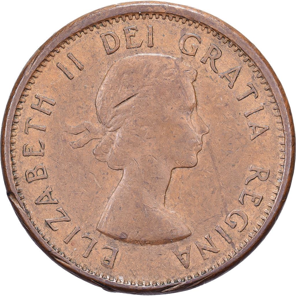 Canada | 1 Cent Coin | Bronze | 1st portrait | KM:49 | 1953-1964