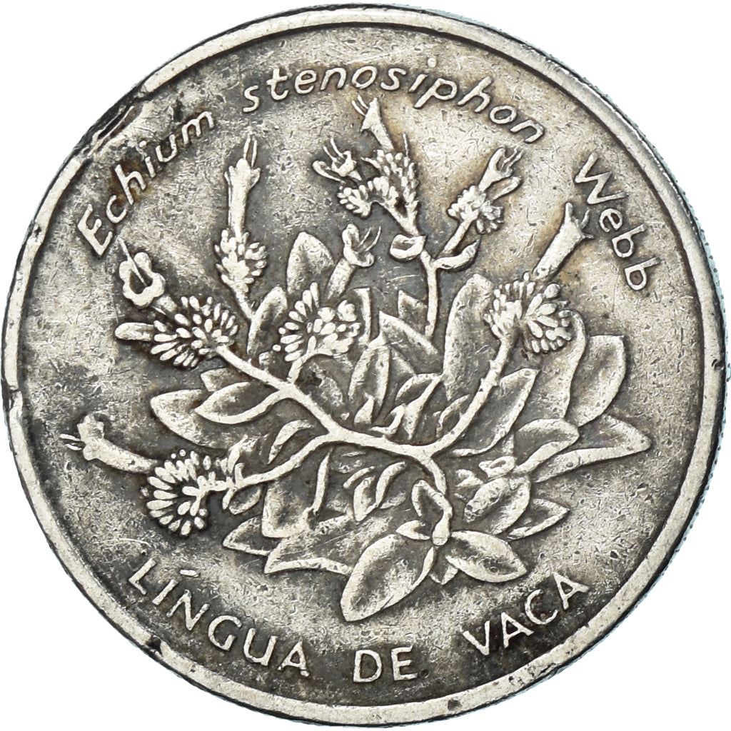 Cape Verde 10 Escudos Coin | Lingua De Vaca Flower | KM32 | 1994