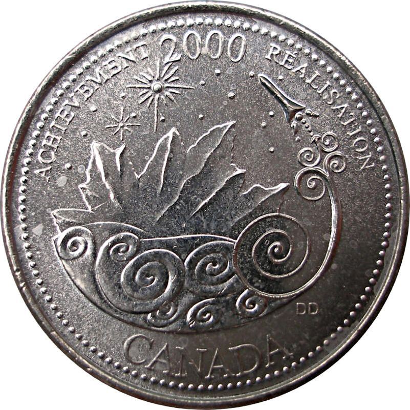 Canada | 25 Cents Coin | Achievement | Nickel | KM:381 | 2000