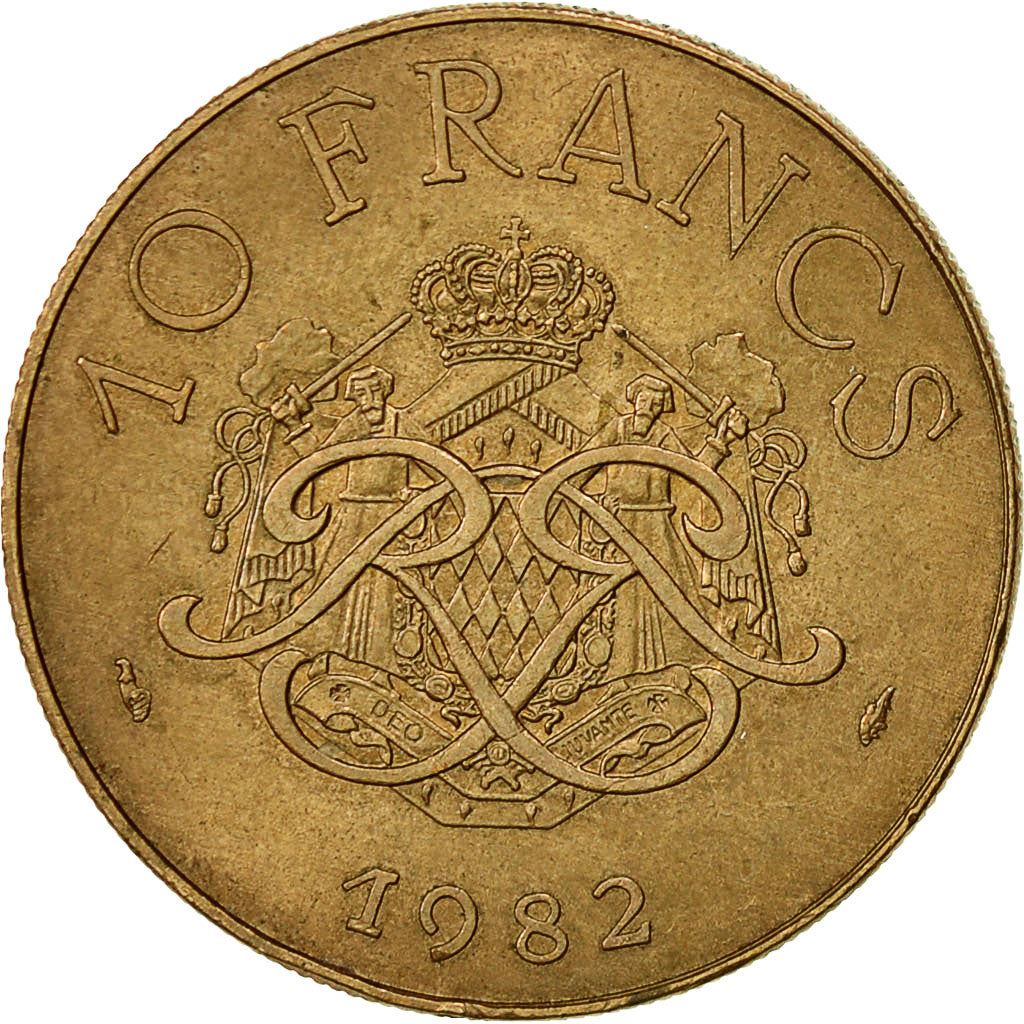 Monaco | 10 Francs Coin | Rainier III | Km:154 | 1975 - 1982