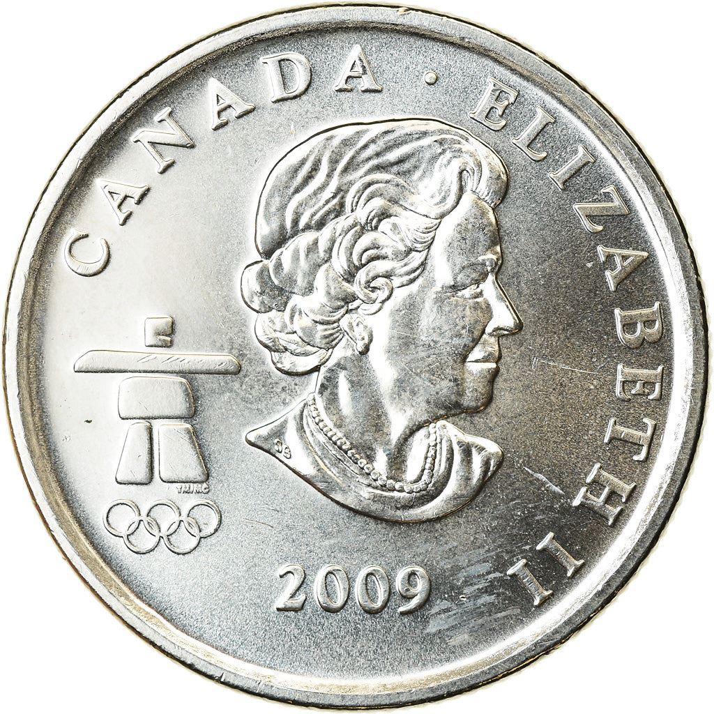 Canada | 25 Cents Coin | Nickel plated steel | Cross Country Skiing | KM:840 | 2009