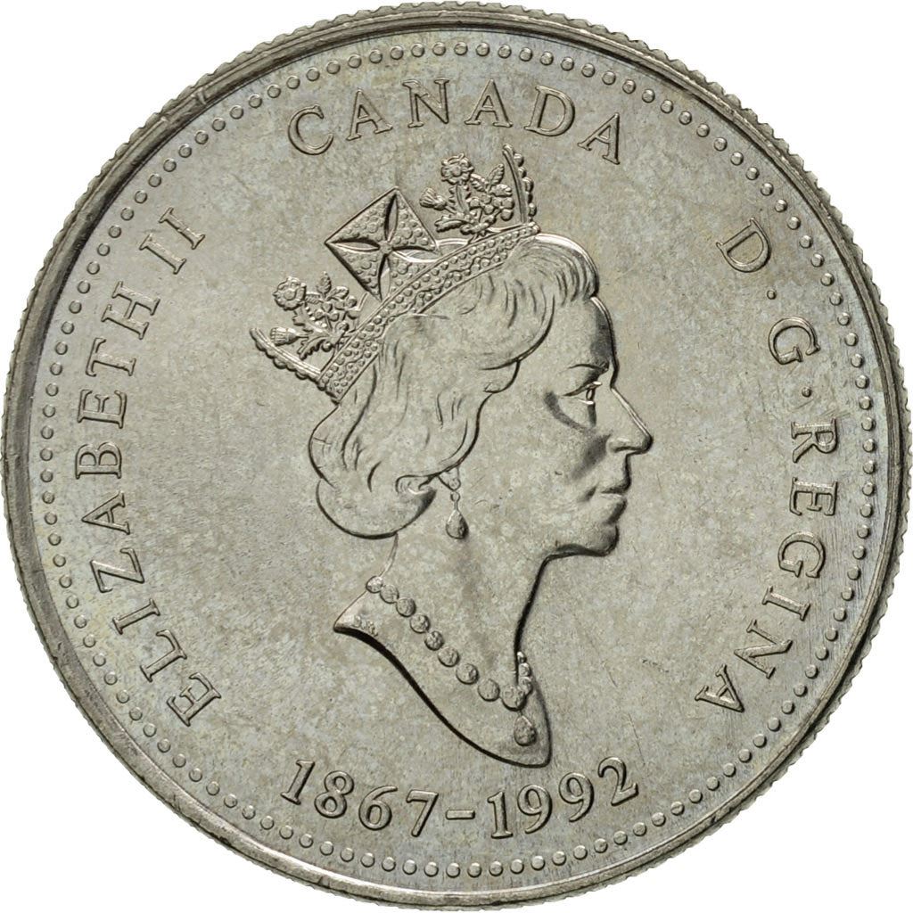 Canada | 25 Cents Coin | Nickel | Manitoba | KM:214 | 1992
