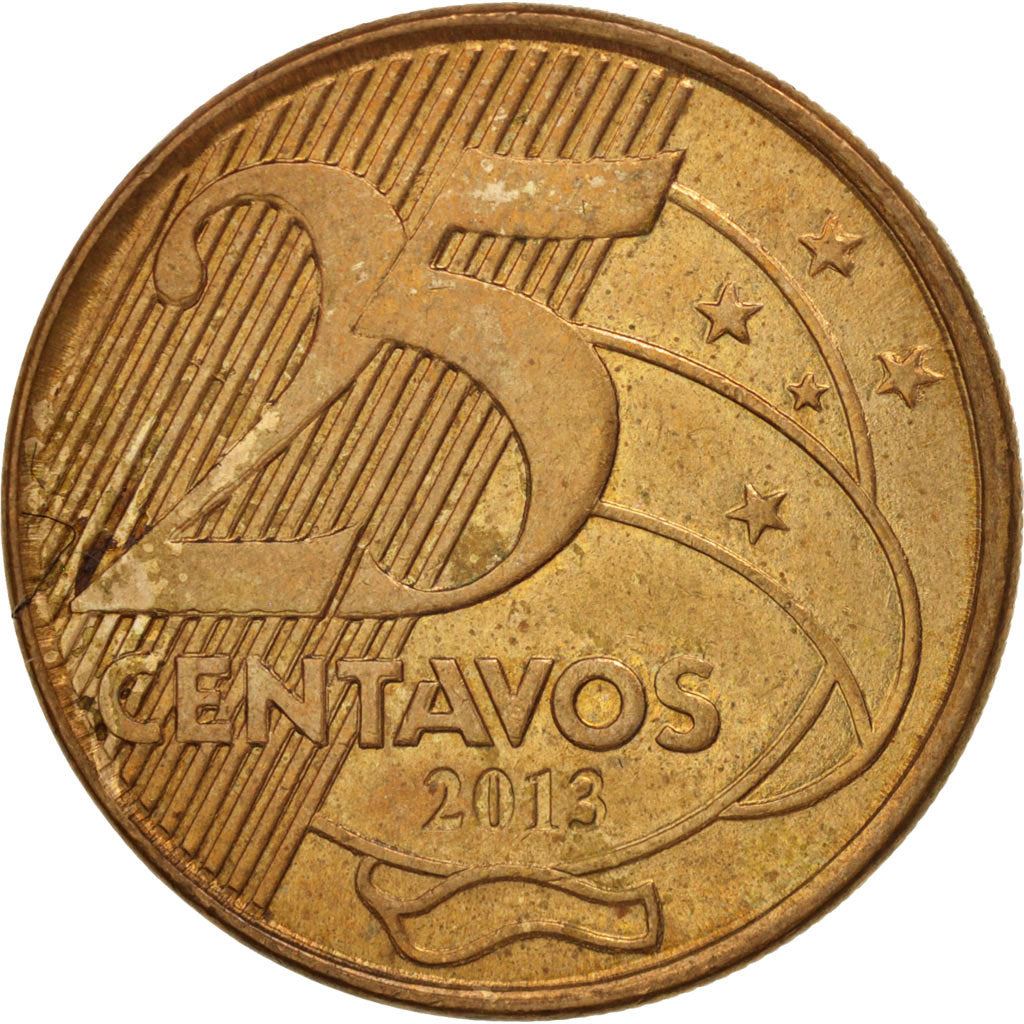 Brazil | 25 Centavos Coin | Deodoro da Fonseca | Km:650 | 1998 - 2024