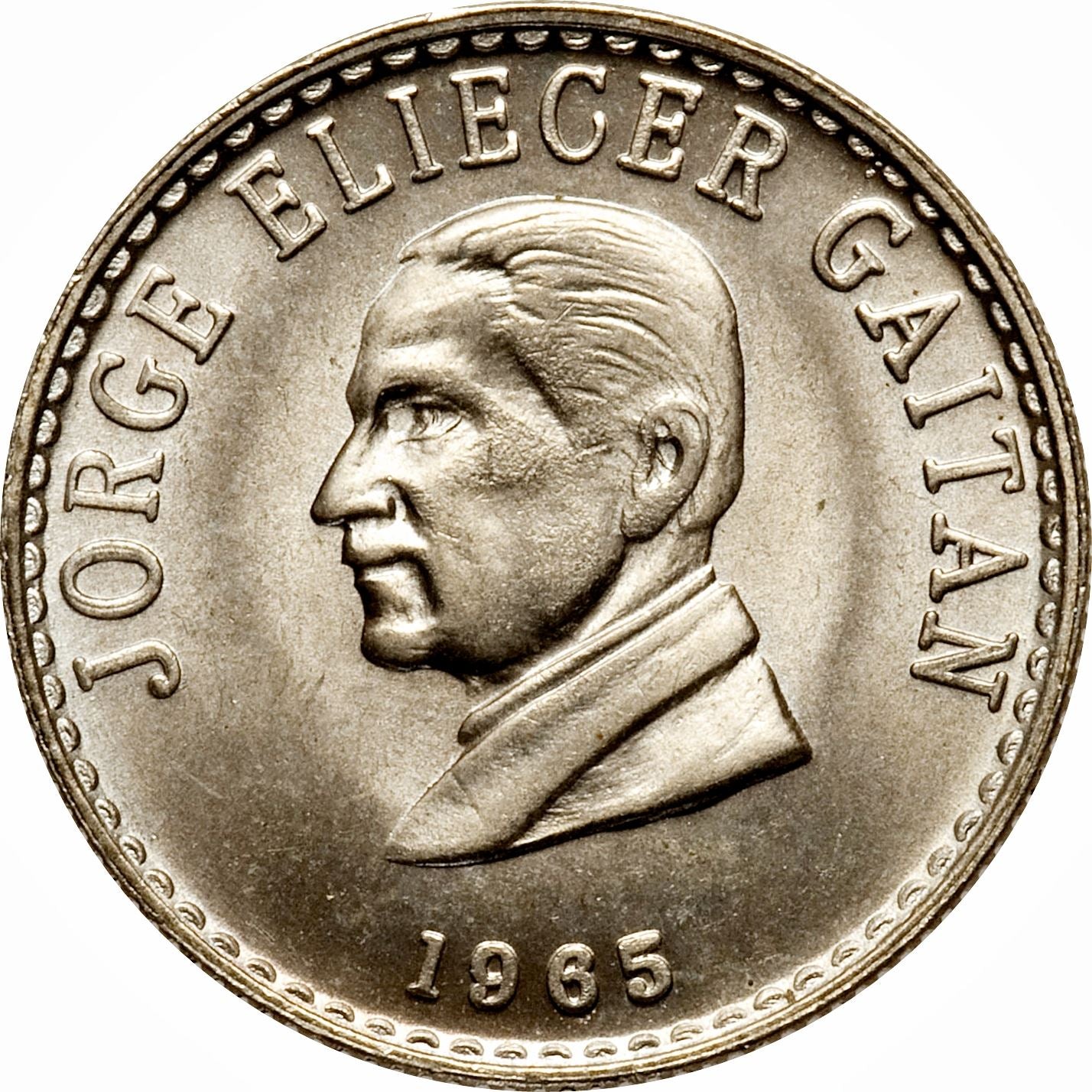Colombia | 20 Centavos Coin | Jorge Eliecer Gaitan Coin | 1965