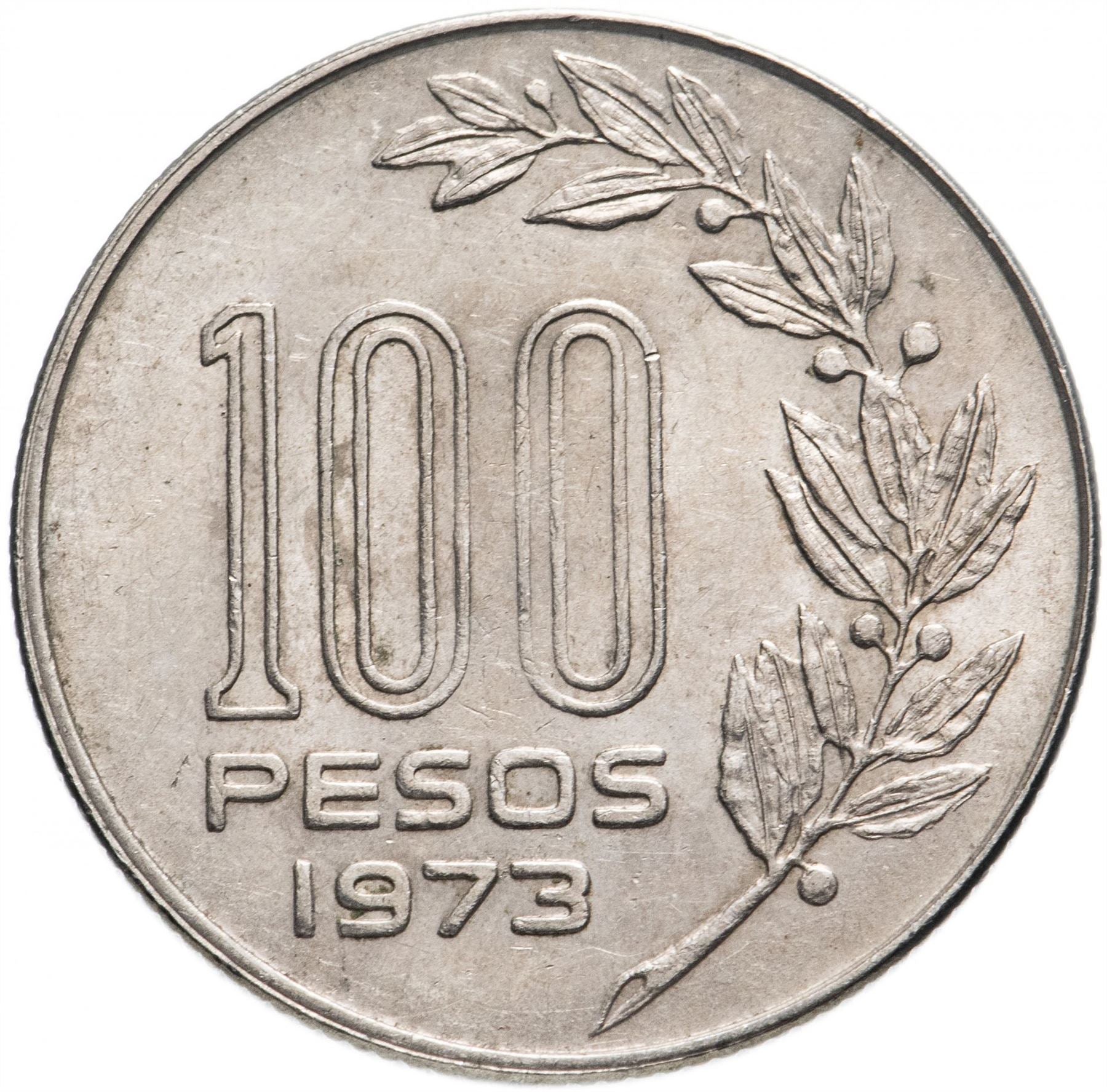 Uruguay 100 Pesos Coin | Jose Gervasio Artigas | KM59 | 1973