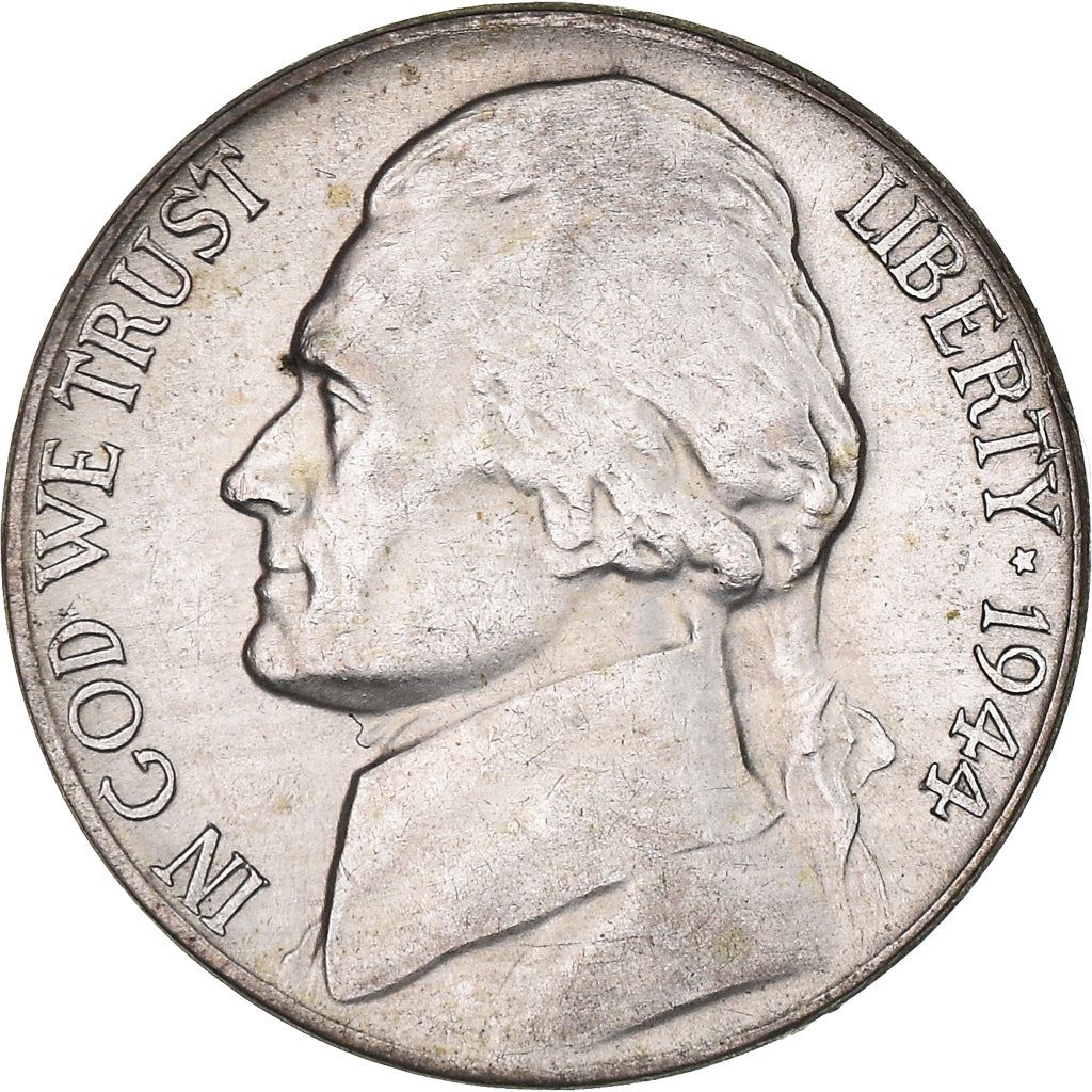 USA | 5 cent mynt | Thomas Jefferson | Monticello | KM192a | 1942 - 1945