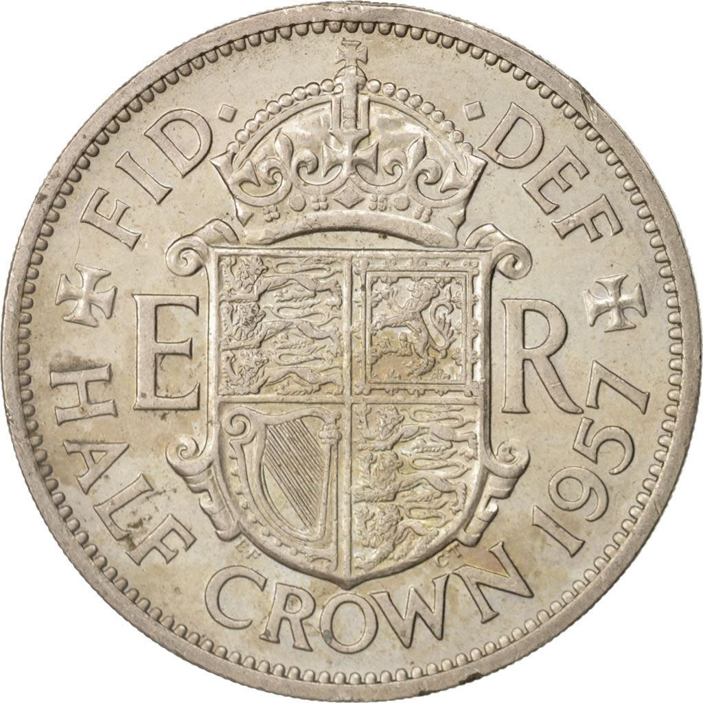 United Kingdom | 1/2 Crown Coin | Elizabeth II | Km:907 | 1954 - 1970