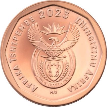 South Africa | 10 Cents Coin | Copper plated Steel |Bee | Insects | 2023