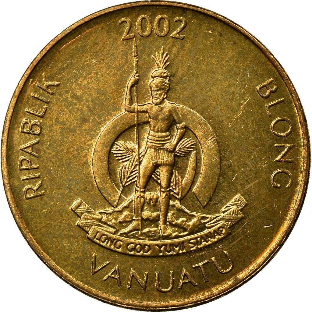Vanuatu | 1 Vatu Coin | Melanesian Warrior | Triton Conch Shell | Km:3 | 1983 - 2002