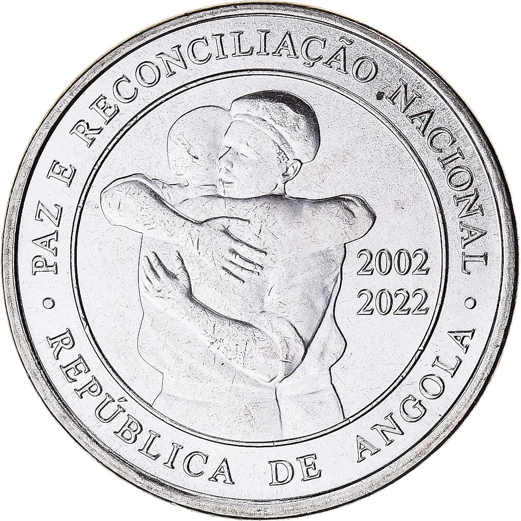 Angola | 200 Kwanzas Coin | People | Hug | Km:114 | 2022