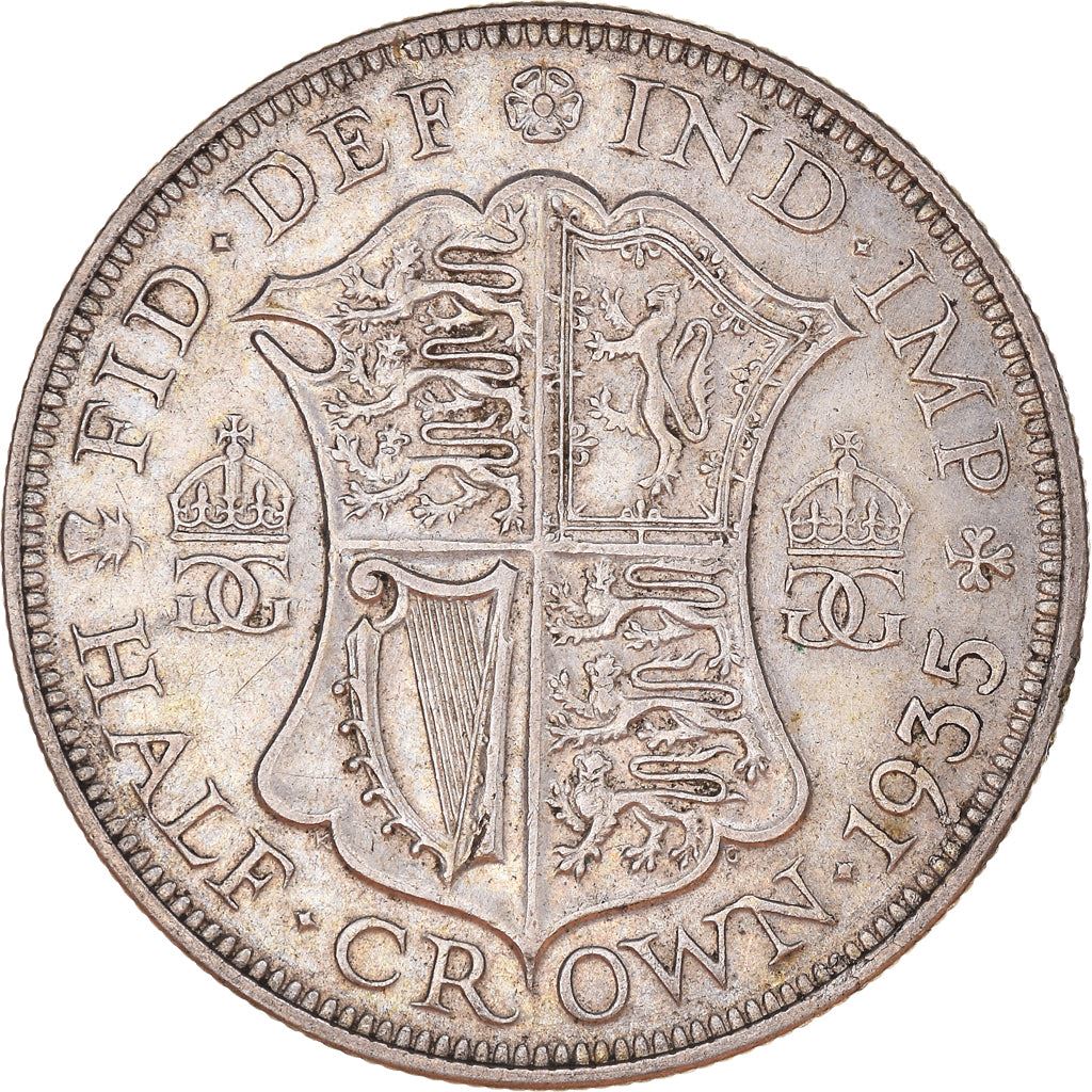 United Kingdom | 1/2 Crown Coin | George V | KM:835 | 1927 - 1936