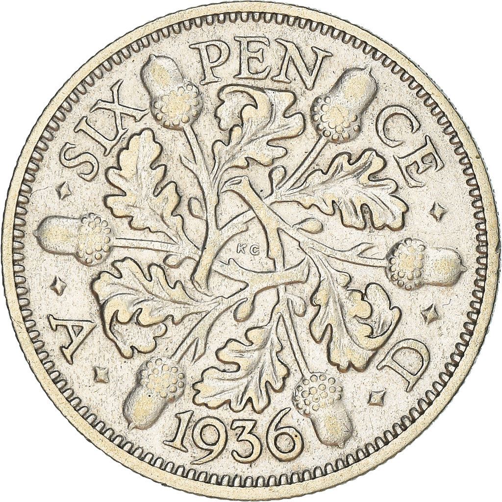 United Kingdom | 6 Pence Coin | George V | KM:832 | 1927 - 1936