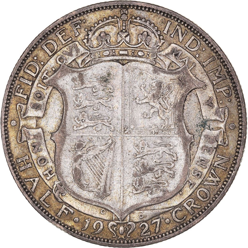 United Kingdom | 1/2 Crown Coin | George V | KM:830 | 1926 - 1927