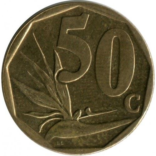 South Africa | 50 Cents Coin | Flowers | Bird of Paradise | Uc:14 | 2013