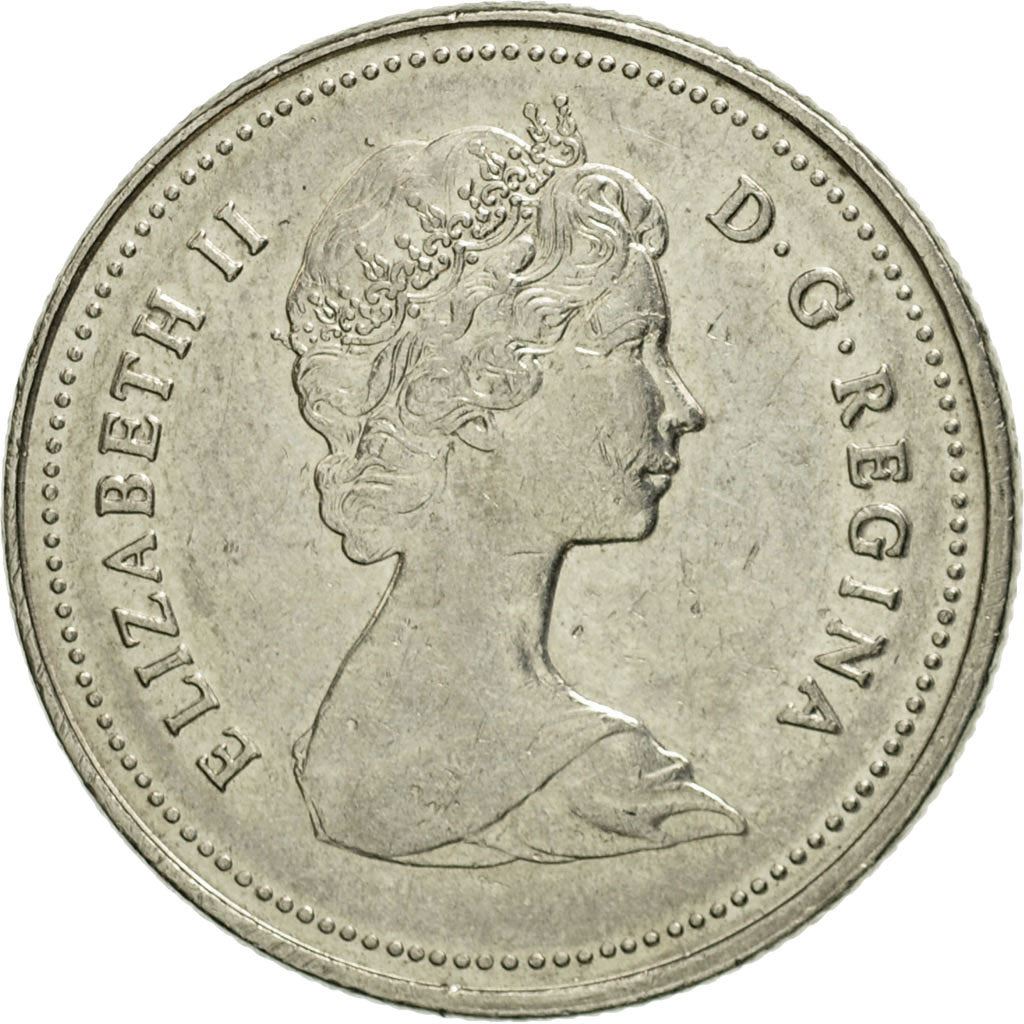 Canada | 25 Cents Coin | Nickel | 2nd portrait | KM:74 | 1979-1989