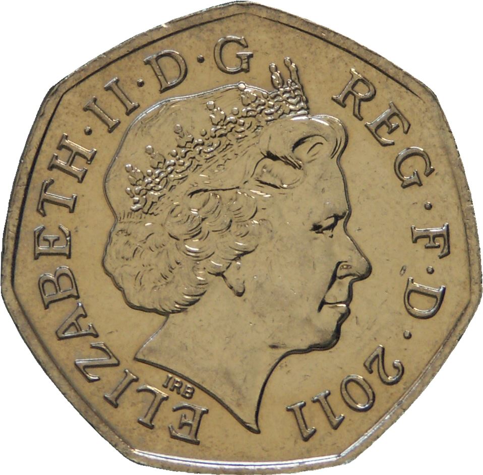 United Kingdom | 50 Pence Coin | Archery | KM:1167 | 2011