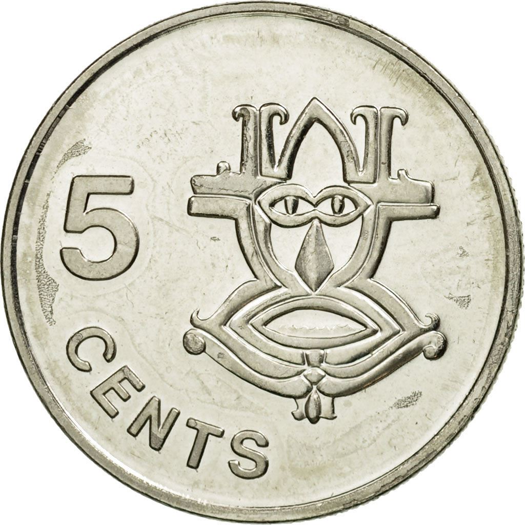 Solomon Islands | 5 Cents Coin | Elizabeth II | Native Mask | Km:26A | 1993 - 2005