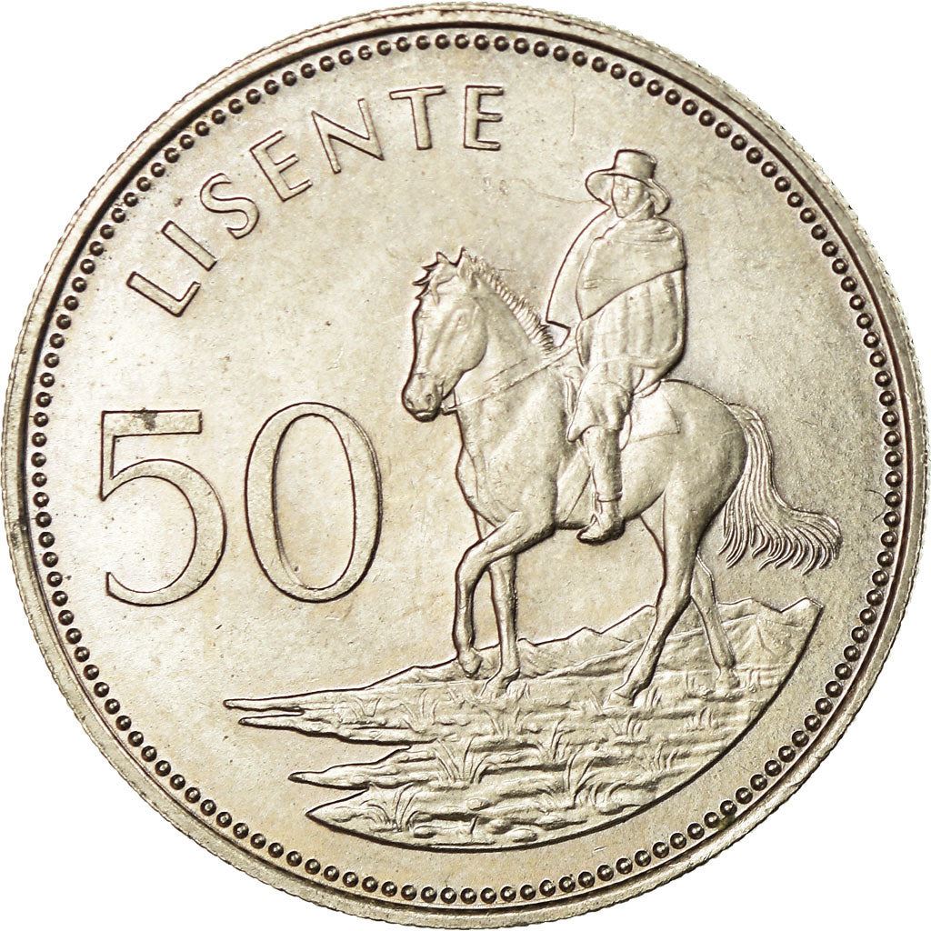 Lesotho | 50 Lisente Coin | Equestrian | Km:21 | 1979 - 1989