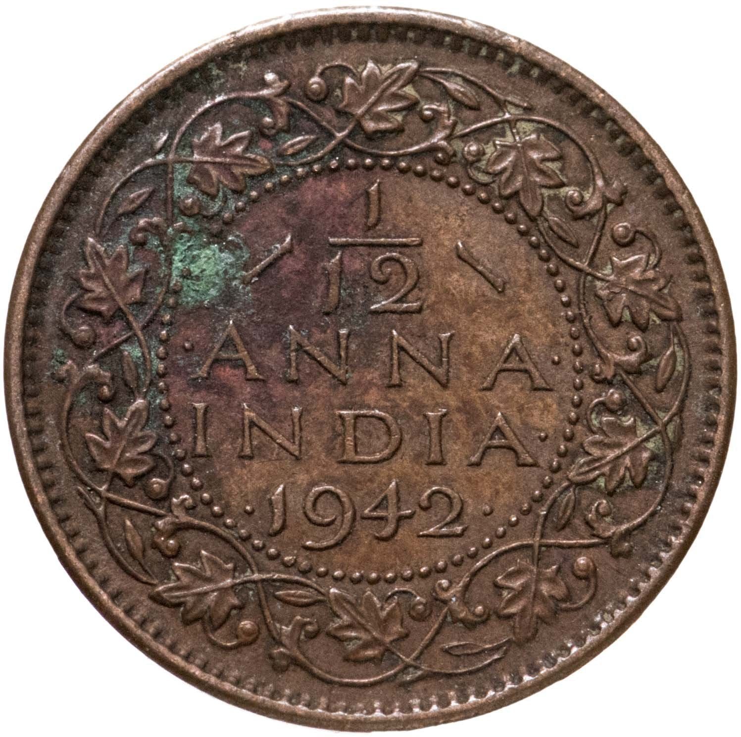 India - British | 1/12 Anna Coin | King George VI | Km:527 | 1939 - 1942