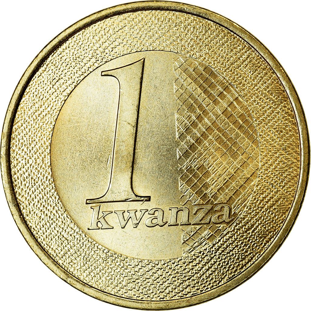 Angola | 1 Kwanza Coin | Gear | Wreath | Km:108 | 2012