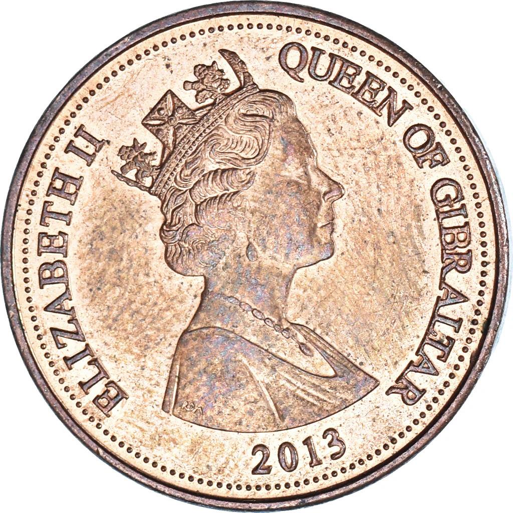 Gibraltar | 1 Penny | Queen Elizabeth II | Barbary Partridge | KM1099 | 2012 - 2013