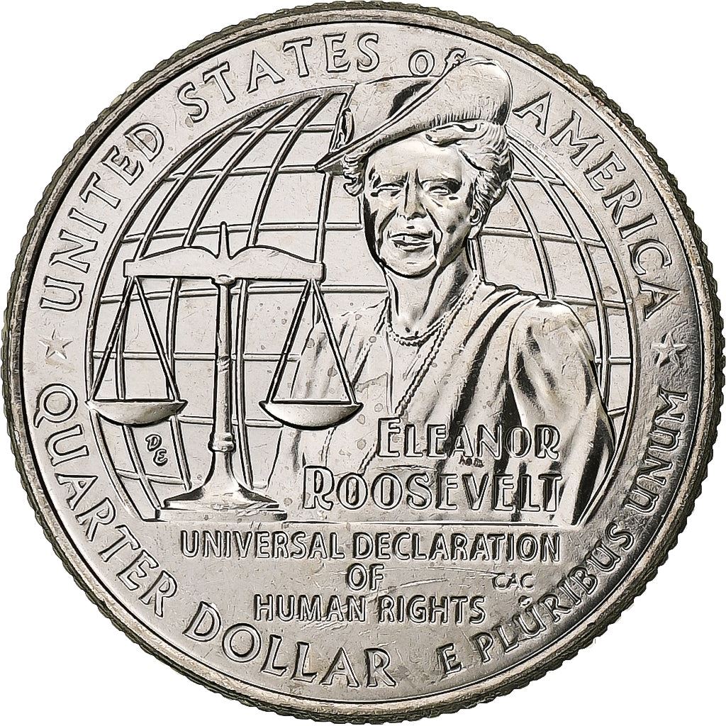 Vereinigte Staaten | 1/4-Dollar-Münze | Eleanor Roosevelt | Km:782 | 2023
