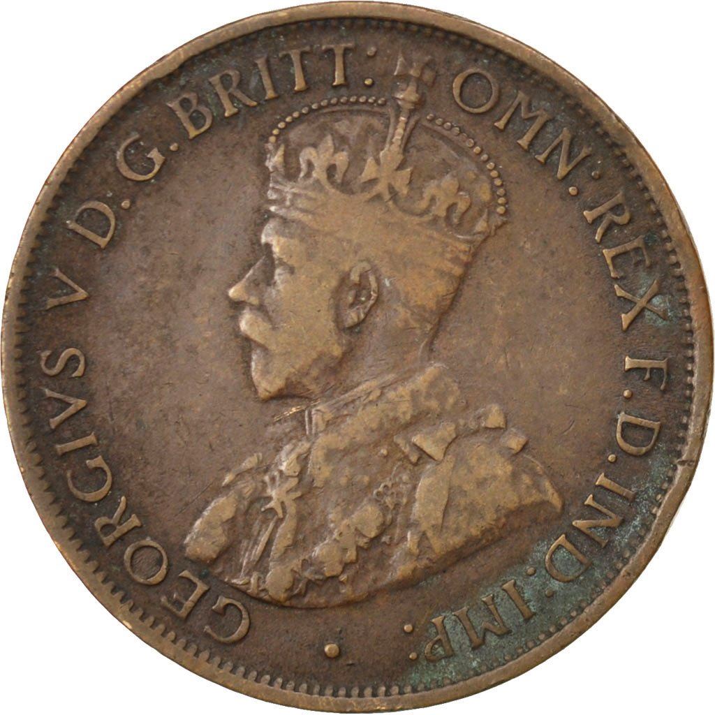 Australia | 1/2 Penny Coin | George V | Km:22 | 1911 - 1936