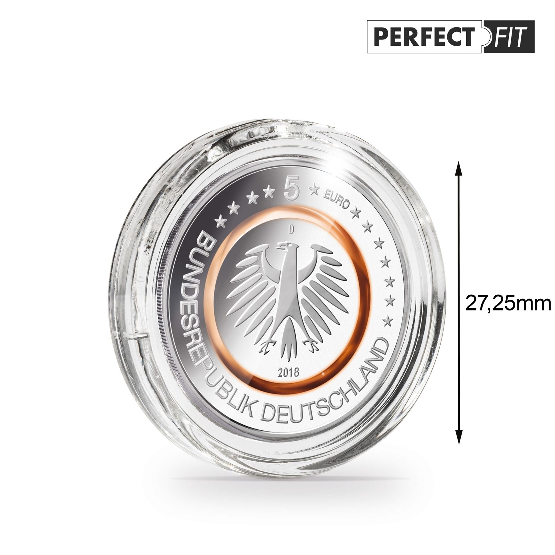 ULTRA "Perfect Fit" Rimless Coin Capsules | Perfect Fit for Specific Coins | Packs of 10