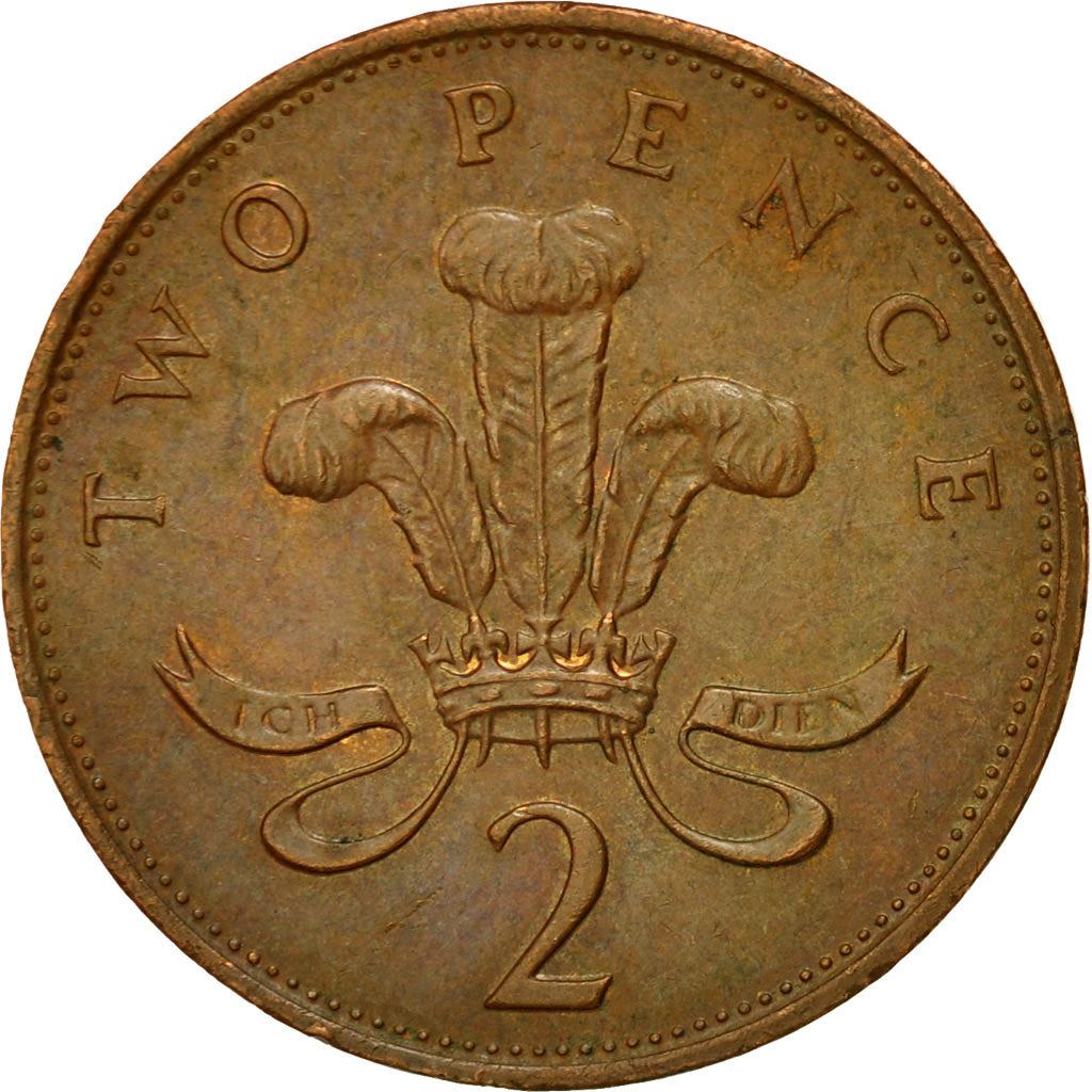 United Kingdom | 2 Pence Coin | Elizabeth II | Km:936 | 1985 - 1992