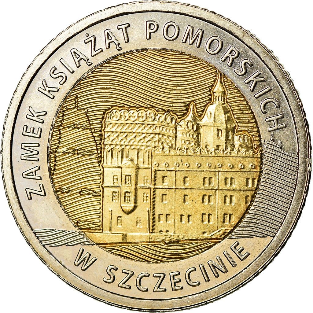 Poland | 5 Zlotys Coin | Dukes’ Castle in Szczecin | Y:950 | 2016