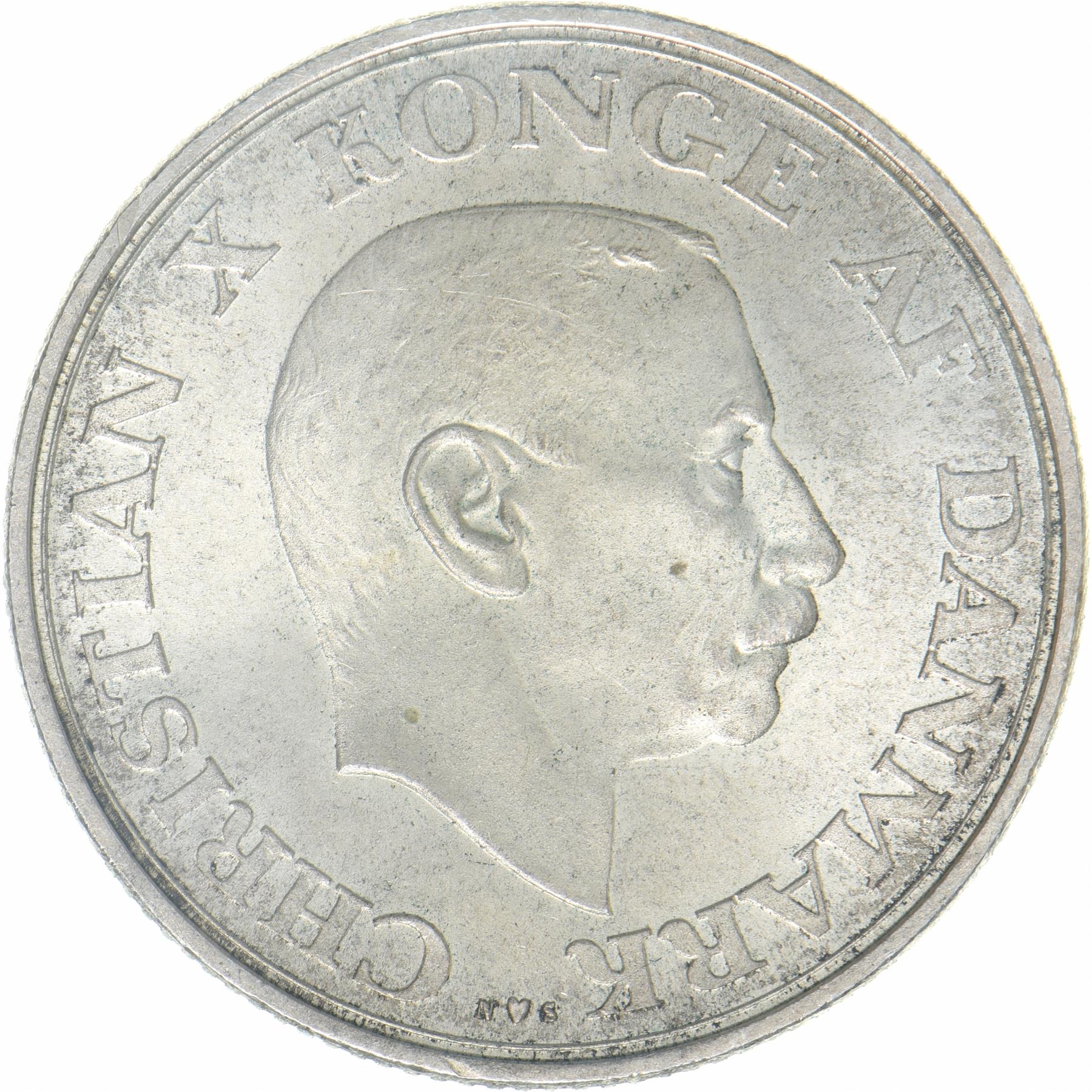 Denmark | 2 Kroner Coin | Christian X | KM:830 | 1937