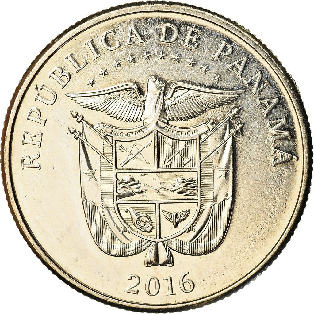 Panama | 1/4 Balboa Coin | Panama Canal | Km:154 | 2016