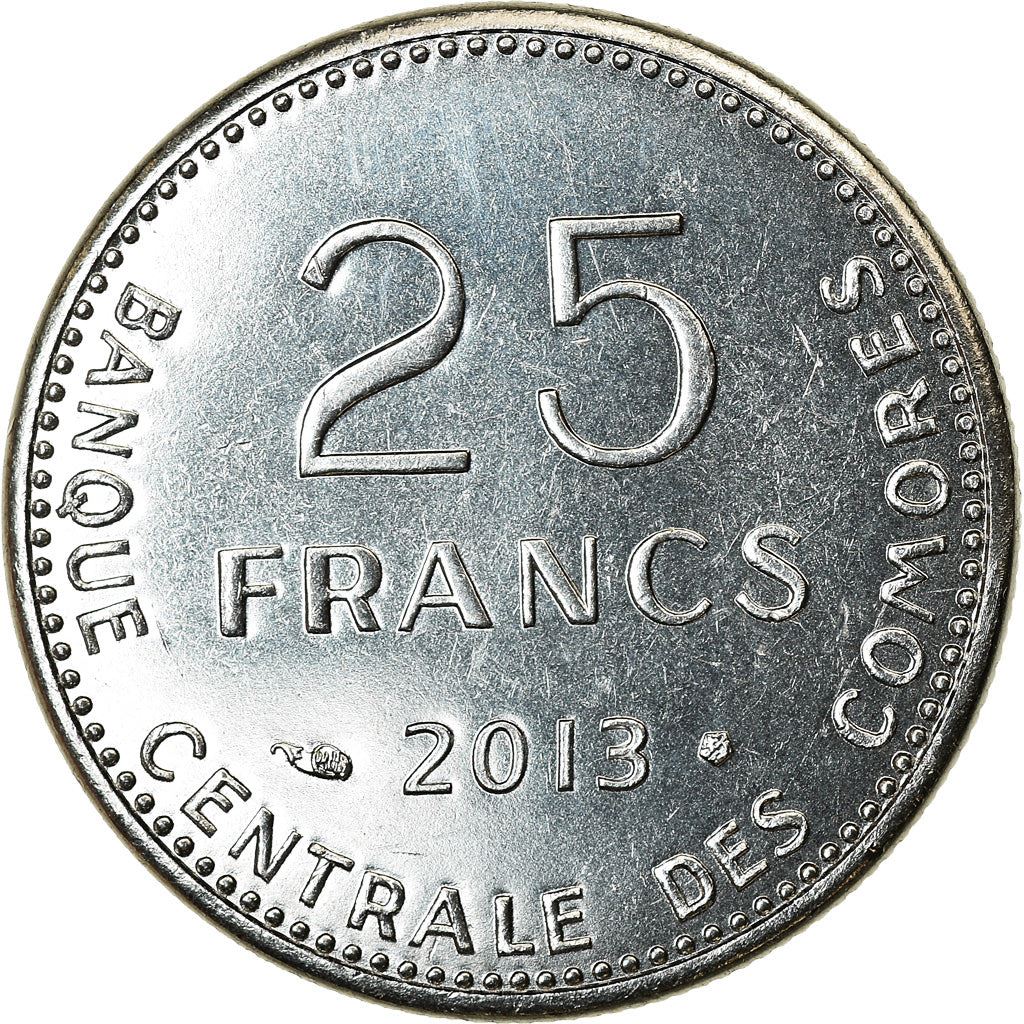 Comoro Islands | 25 Francs Coin | FAO | Km:14A | 2013 - 2020