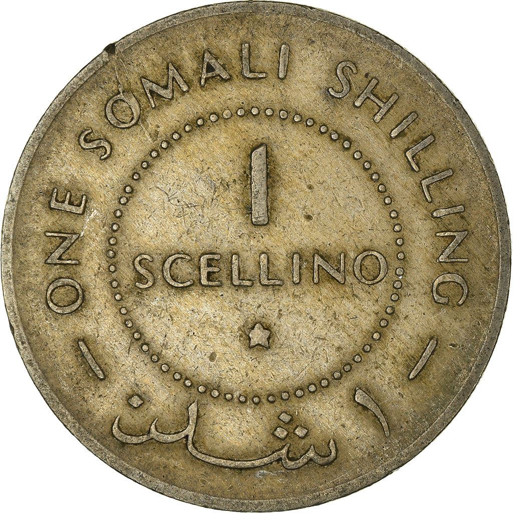 Somalia | 1 Scellino Coin | Leopards | Shield | Star | Km:9 | 1967
