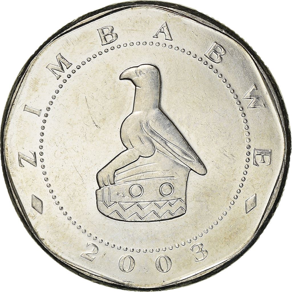 Zimbabwe 25 Dollars Coin | Bateleur Eagle | Military Monument | KM15 | 2003