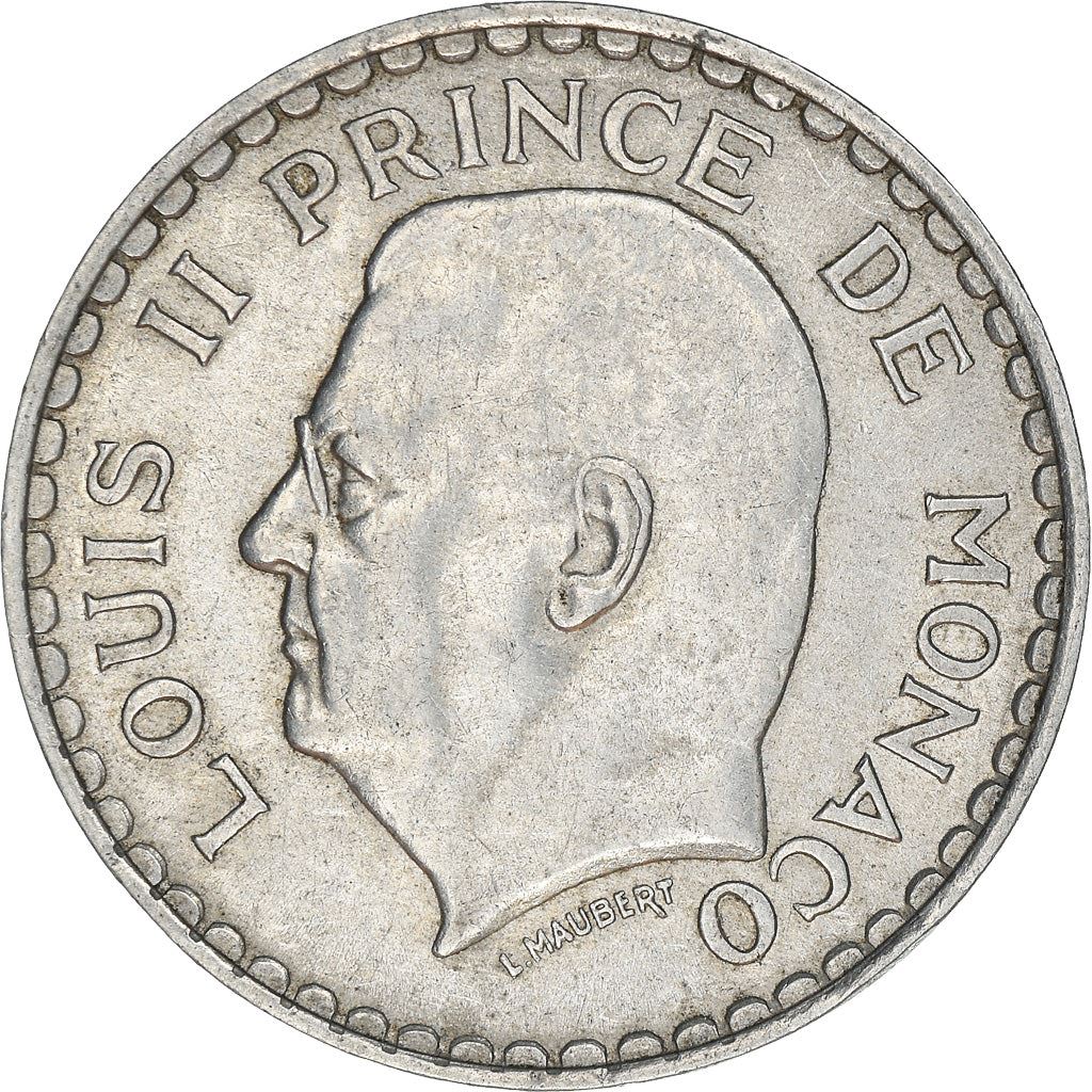 Monaco | 5 Francs Coin | Louis II | Km:122 | 1945