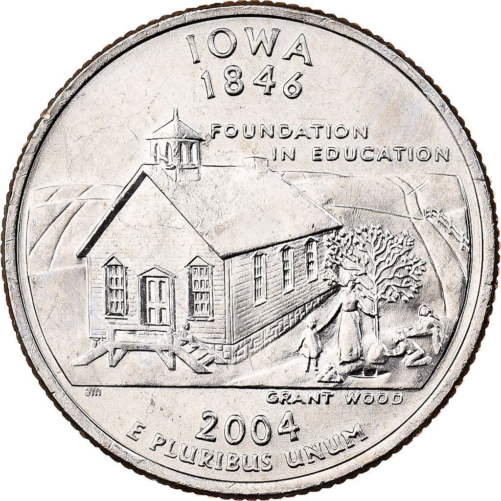 United States | 1/4 Dollar Coin | Schoolhouse | Km:358 | 2004
