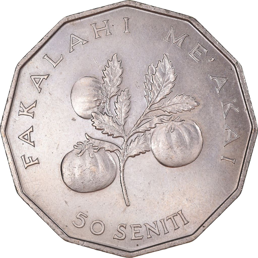 Tonga | 50 Seniti Coin | King Tupou IV | Tomato | FAO | Km:71 | 1981 - 1996