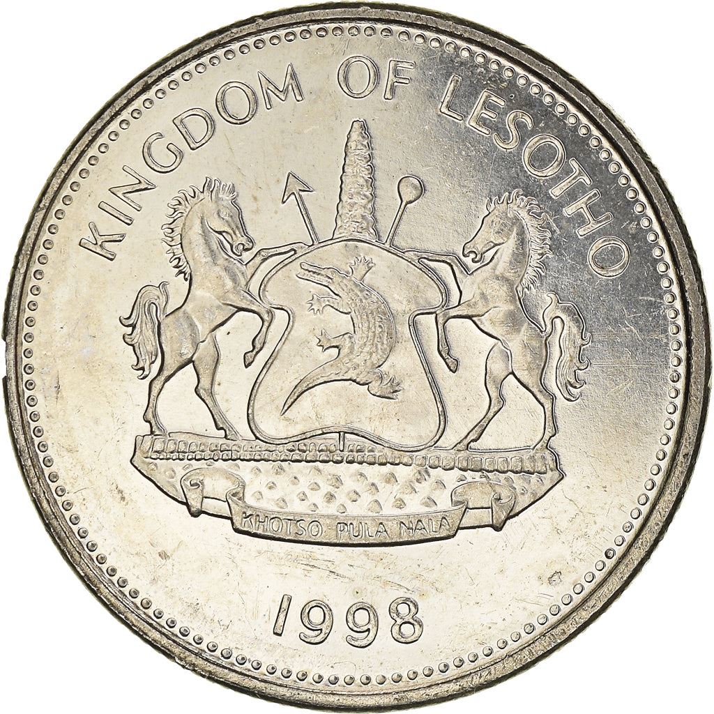 Lesotho | 5 Maloti Coin | Wheat sprigs | Km:59 | 1996 - 2010