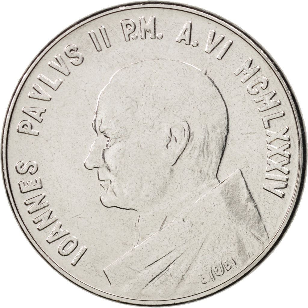 Vatican City | 50 Lire Coin | Doves | Km:179 | 1984