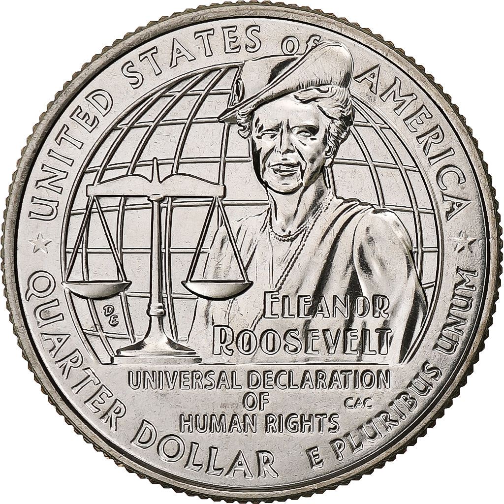 Vereinigte Staaten | 1/4-Dollar-Münze | Eleanor Roosevelt | Km:782 | 2023