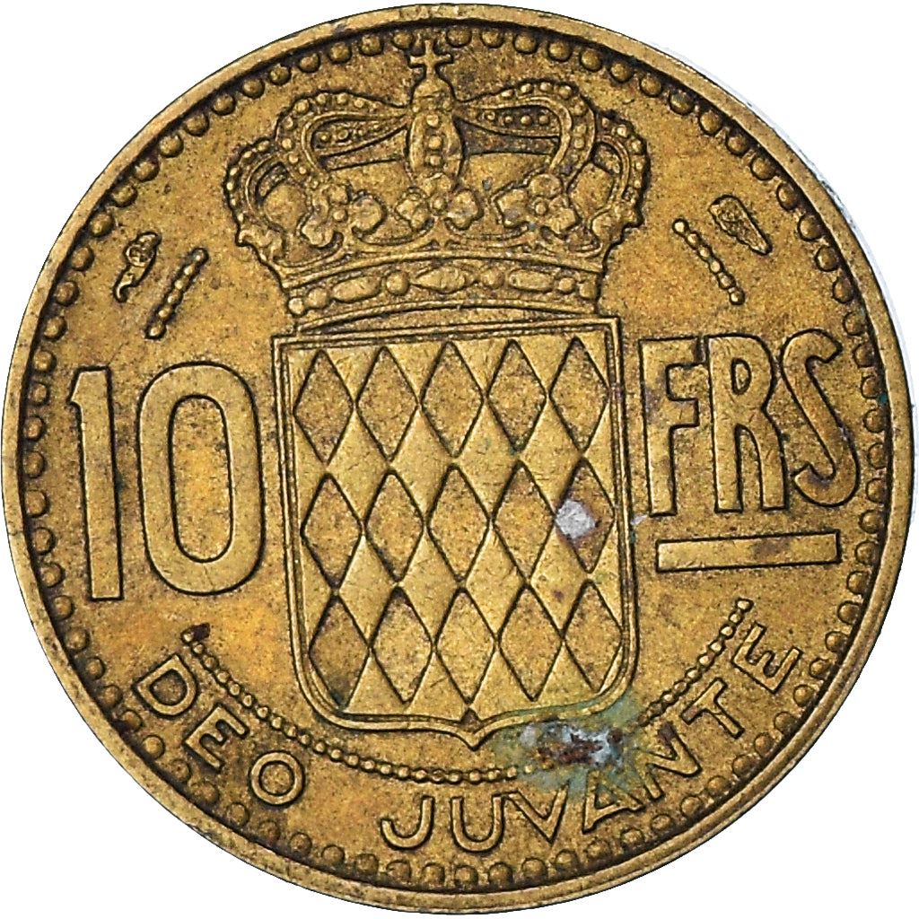 Monaco | 10 Francs Coin | Rainier III | Km:130 | 1950 - 1951