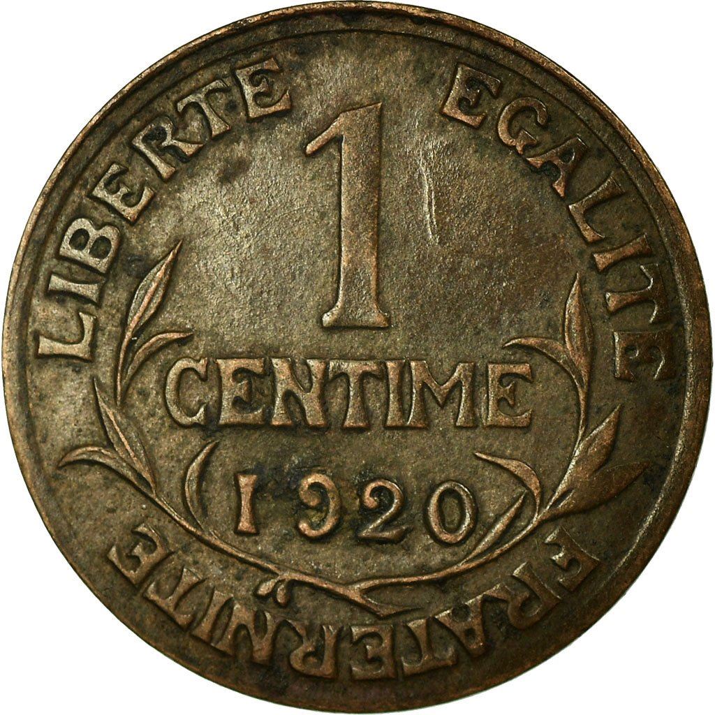 French 1 Centime Coin | Third Republic | KM840 | France | 1898 - 1920