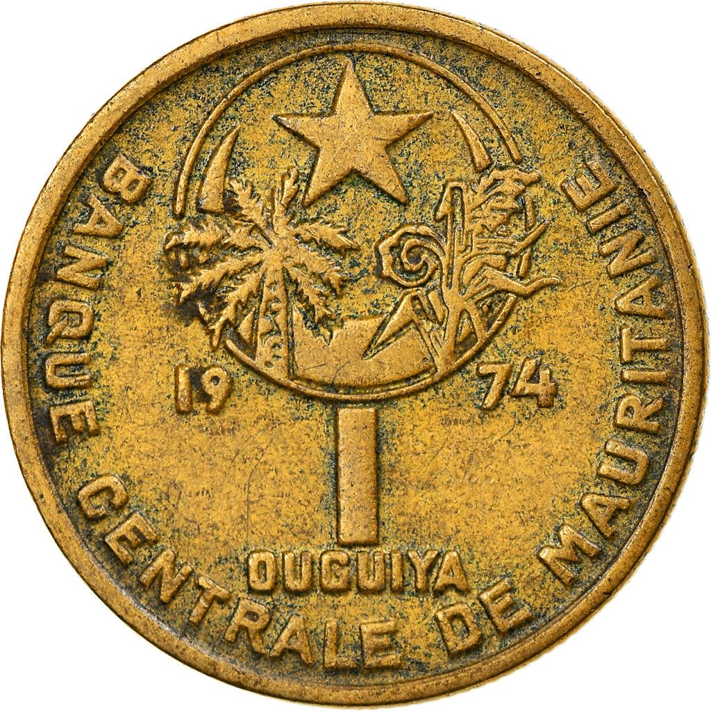 Mauritania | 1 Ouguiya Coin | Coat of Arms | Km:6 | 1974 - 2003